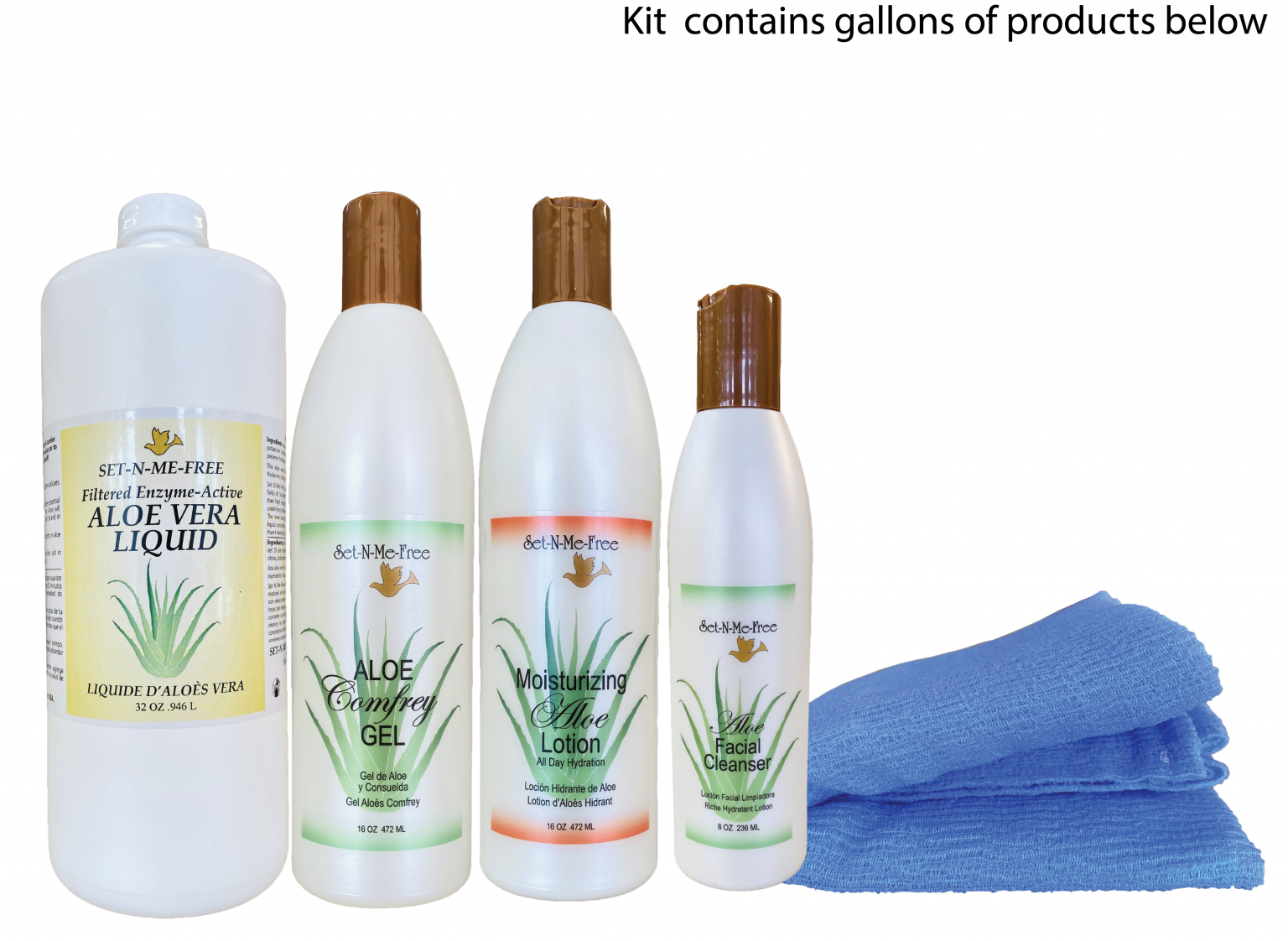 Body Wrap Products SetNMeFree Aloe Skin Care